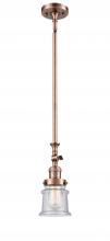 Innovations Lighting 206-AC-G184S - Canton - 1 Light - 5 inch - Antique Copper - Stem Hung - Mini Pendant