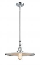 Innovations Lighting 206-PC-MFR-PC-16 - Appalachian - 1 Light - 16 inch - Polished Chrome - Stem Hung - Mini Pendant