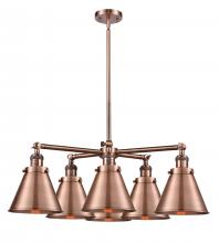 Innovations Lighting 207-6CR-AC-M13-AC - Appalachian 6 Light Chandelier