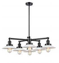 Innovations Lighting 207-6CR-OB-G1 - Halophane 6 Light Chandelier