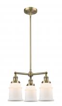 Innovations Lighting 207-AB-G181-LED - Canton - 3 Light - 18 inch - Antique Brass - Stem Hung - Chandelier