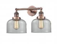 Innovations Lighting 208-AC-G72-LED - Bell - 2 Light - 19 inch - Antique Copper - Bath Vanity Light