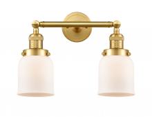 Innovations Lighting 208-SG-G51 - Bell - 2 Light - 16 inch - Satin Gold - Bath Vanity Light