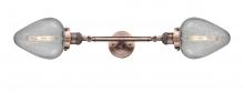 Innovations Lighting 208L-AC-G165 - Geneseo - 2 Light - 7 inch - Antique Copper - Bath Vanity Light