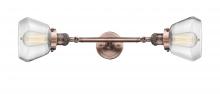 Innovations Lighting 208L-AC-G172 - Fulton - 2 Light - 7 inch - Antique Copper - Bath Vanity Light