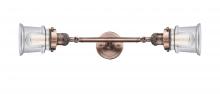 Innovations Lighting 208L-AC-G182S - Canton - 2 Light - 6 inch - Antique Copper - Bath Vanity Light