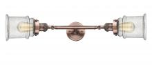 Innovations Lighting 208L-AC-G184 - Canton - 2 Light - 6 inch - Antique Copper - Bath Vanity Light