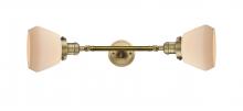 Innovations Lighting 208L-BB-G171-LED - Fulton - 2 Light - 7 inch - Brushed Brass - Bath Vanity Light