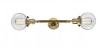 Innovations Lighting 208L-BB-G202-6 - Beacon - 2 Light - 6 inch - Brushed Brass - Bath Vanity Light