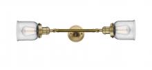 Innovations Lighting 208L-BB-G52 - Bell - 2 Light - 5 inch - Brushed Brass - Bath Vanity Light