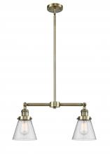 Innovations Lighting 209-AB-G64 - Cone - 2 Light - 21 inch - Antique Brass - Stem Hung - Island Light