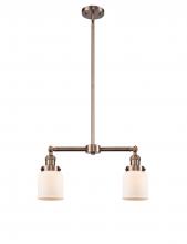 Innovations Lighting 209-AC-G51 - Bell - 2 Light - 21 inch - Antique Copper - Stem Hung - Island Light