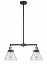 Innovations Lighting 209-BAB-G44 - Cone - 2 Light - 21 inch - Black Antique Brass - Stem Hung - Island Light