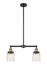 Innovations Lighting 209-BAB-G513 - Bell - 2 Light - 21 inch - Black Antique Brass - Stem Hung - Island Light