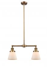 Innovations Lighting 209-BB-G61 - Cone - 2 Light - 21 inch - Brushed Brass - Stem Hung - Island Light