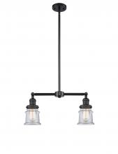 Innovations Lighting 209-BK-G182S - Canton - 2 Light - 21 inch - Matte Black - Stem Hung - Island Light