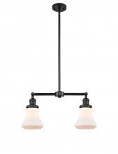 Innovations Lighting 209-BK-G191 - Bellmont - 2 Light - 21 inch - Matte Black - Stem Hung - Island Light