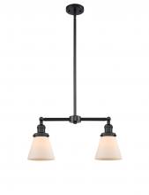 Innovations Lighting 209-BK-G61 - Cone - 2 Light - 21 inch - Matte Black - Stem Hung - Island Light