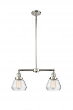 Innovations Lighting 209-PN-G172 - Fulton - 2 Light - 21 inch - Polished Nickel - Stem Hung - Island Light