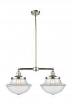 Innovations Lighting 209-PN-G542 - Oxford - 2 Light - 25 inch - Polished Nickel - Stem Hung - Island Light