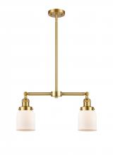 Innovations Lighting 209-SG-G51 - Bell - 2 Light - 21 inch - Satin Gold - Stem Hung - Island Light