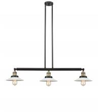 Innovations Lighting 213-BAB-G1 - Halophane - 3 Light - 41 inch - Black Antique Brass - Stem Hung - Island Light