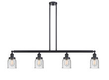 Innovations Lighting 214-BK-G54-LED - Bell - 4 Light - 50 inch - Matte Black - Stem Hung - Island Light