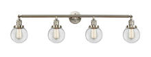 Innovations Lighting 215-SN-G202-6 - Beacon - 4 Light - 42 inch - Brushed Satin Nickel - Bath Vanity Light