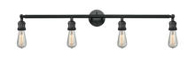 Innovations Lighting 215-BK - Bare Bulb - 4 Light - 42 inch - Matte Black - Bath Vanity Light