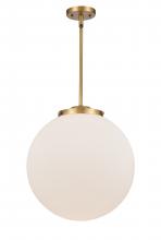 Innovations Lighting 221-1S-BB-G201-16 - Beacon - 1 Light - 16 inch - Brushed Brass - Cord hung - Pendant