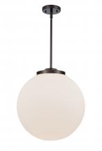 Innovations Lighting 221-1S-OB-G201-16 - Beacon - 1 Light - 16 inch - Oil Rubbed Bronze - Cord hung - Pendant