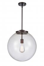 Innovations Lighting 221-1S-OB-G202-16 - Beacon - 1 Light - 16 inch - Oil Rubbed Bronze - Cord hung - Pendant