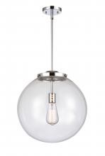 Innovations Lighting 221-1S-PC-G202-16 - Beacon - 1 Light - 16 inch - Polished Chrome - Cord hung - Pendant