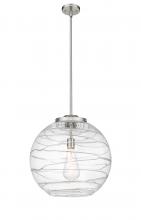 Innovations Lighting 221-1S-SN-G1213-18 - Athens Deco Swirl - 1 Light - 18 inch - Brushed Satin Nickel - Cord hung - Pendant