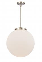 Innovations Lighting 221-1S-SN-G201-16 - Beacon - 1 Light - 16 inch - Brushed Satin Nickel - Cord hung - Pendant