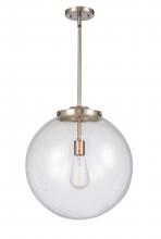 Innovations Lighting 221-1S-SN-G204-16 - Beacon - 1 Light - 16 inch - Brushed Satin Nickel - Cord hung - Pendant