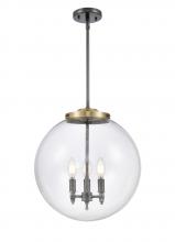 Innovations Lighting 221-3S-BAB-G202-16 - Beacon - 3 Light - 16 inch - Black Antique Brass - Cord hung - Pendant