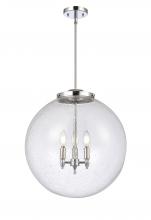 Innovations Lighting 221-3S-PC-G204-18 - Beacon - 3 Light - 18 inch - Polished Chrome - Cord hung - Pendant