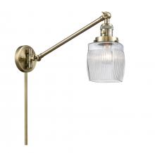 Innovations Lighting 237-AB-G302-LED - Colton - 1 Light - 8 inch - Antique Brass - Swing Arm