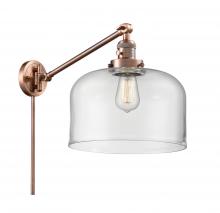 Innovations Lighting 237-AC-G72-L - Bell - 1 Light - 12 inch - Antique Copper - Swing Arm