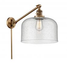 Innovations Lighting 237-BB-G74-L - Bell - 1 Light - 12 inch - Brushed Brass -Adjustable Swing Arm