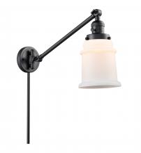 Innovations Lighting 237-BK-G181 - Canton - 1 Light - 8 inch - Matte Black - Swing Arm