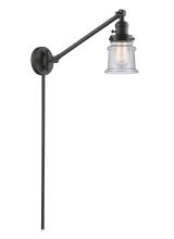 Innovations Lighting 237-OB-G184S - Canton - 1 Light - 8 inch - Oil Rubbed Bronze - Swing Arm