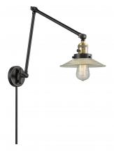 Innovations Lighting 238-BAB-G2 - Halophane - 1 Light - 9 inch - Black Antique Brass - Swing Arm