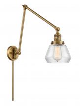 Innovations Lighting 238-BB-G172 - Fulton - 1 Light - 8 inch - Brushed Brass - Swing Arm