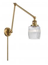 Innovations Lighting 238-BB-G302 - Colton - 1 Light - 8 inch - Brushed Brass - Swing Arm