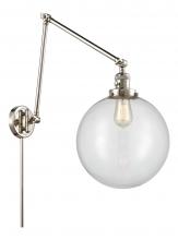 Innovations Lighting 238-PN-G202-12 - Beacon - 1 Light - 12 inch - Polished Nickel - Swing Arm