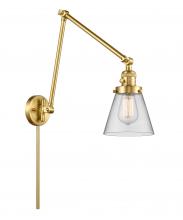 Innovations Lighting 238-SG-G62 - Cone - 1 Light - 8 inch - Satin Gold -Adjustable Swing Arm