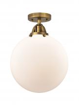 Innovations Lighting 288-1C-BB-G201-12 - Beacon - 1 Light - 12 inch - Brushed Brass - Semi-Flush Mount