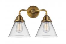 Innovations Lighting 288-2W-BB-G42 - Cone - 2 Light - 16 inch - Brushed Brass - Bath Vanity Light
